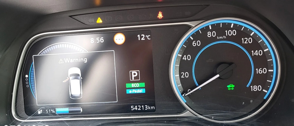 Nissan Leaf cena 71900 przebieg: 54000, rok produkcji 2019 z Limanowa małe 742